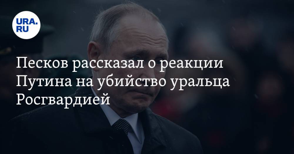 Владимир Путин - Дмитрий Песков - Владимир Таушанков - Песков рассказал о реакции Путина на убийство уральца Росгвардией - ura.news - Россия - Екатеринбург