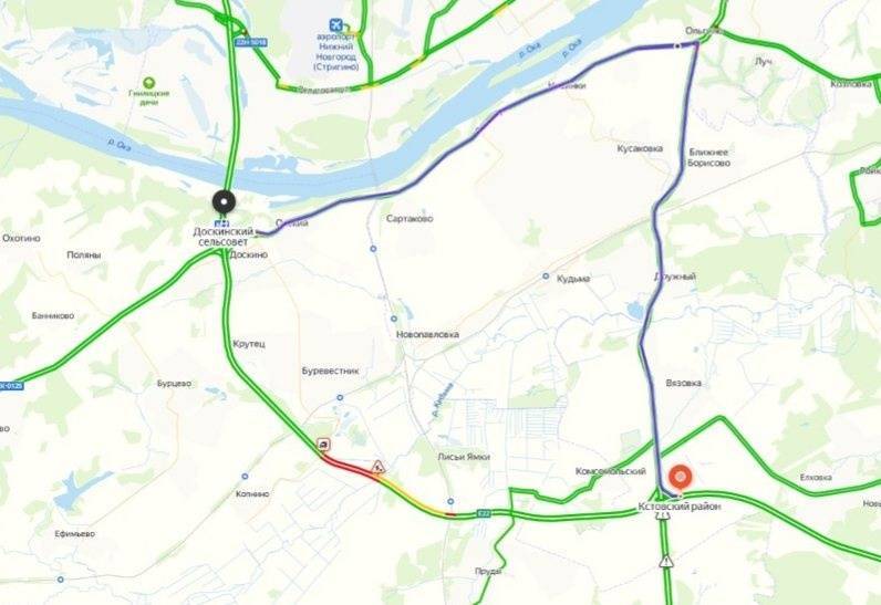 Движение по трассе М-7 в сторону Москвы перекрыто из-за ДТП на обходе Нижнего Новгорода - vgoroden.ru - Москва - Нижний Новгород