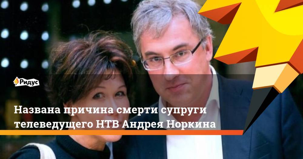 Андрей Норкин - Юлия Норкина - Названа причина смерти супруги телеведущего НТВ Андрея Норкина - ridus.ru