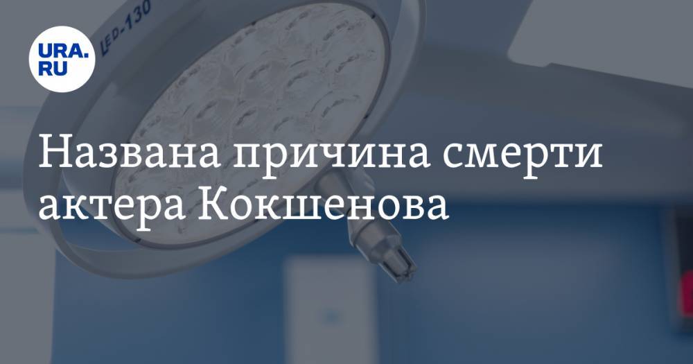 Любовь Воропаева - Михаил Кокшенов - Названа причина смерти актера Кокшенова - ura.news - Россия