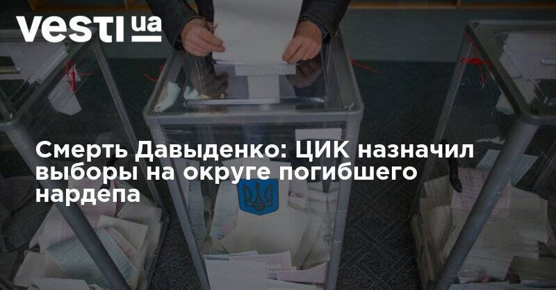 Смерть Давыденко: ЦИК назначила выборы на округе погибшего нардепа - vesti.ua - Черниговская обл.