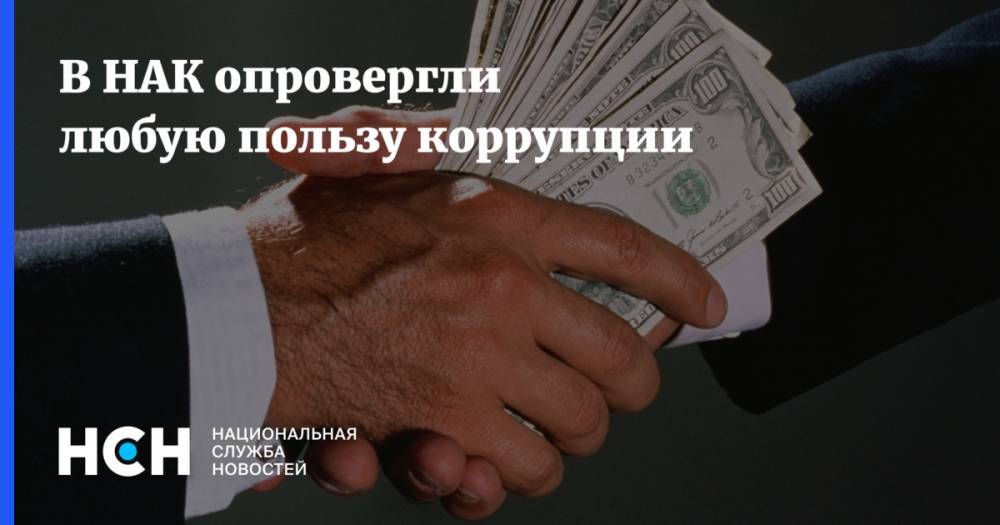 Кирилл Кабанов - В НАК опровергли любую пользу коррупции - nsn.fm