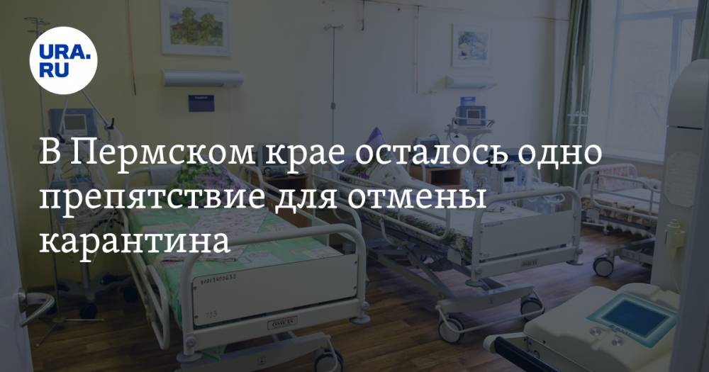 В Пермском крае осталось одно препятствие для отмены карантина - ura.news - Пермь - Пермский край