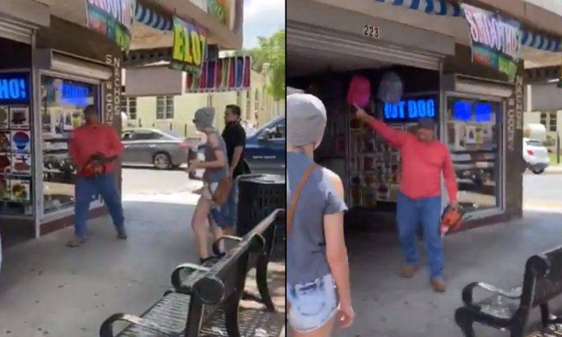 Джордж Флойд - В США владелец магазина отогнал митингующих бензопилой - bloknot.ru - США - Техас