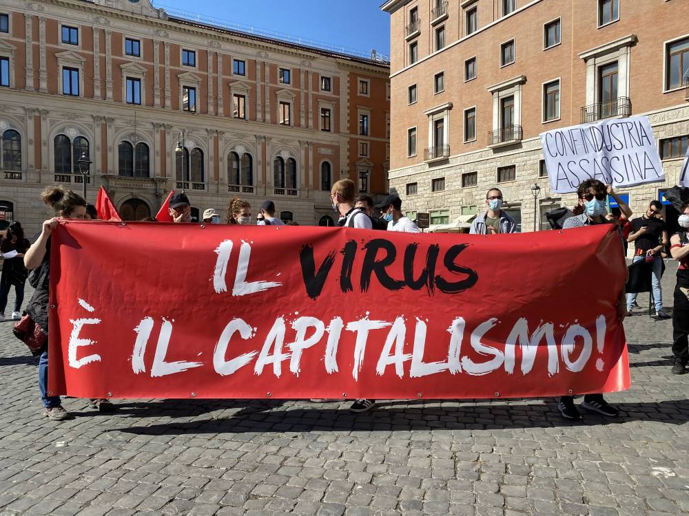 Митинг против COVID-19 в Риме: полиция применила слезоточивый газ и водометы - 24tv.ua - Казахстан