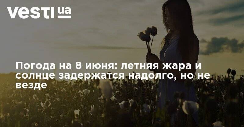 Наталья Диденко - Погода на 8 июня: летняя жара и солнце задержатся надолго, но не везде - vesti.ua - Украина - Киев