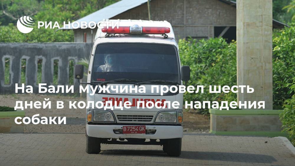 На Бали мужчина провел шесть дней в колодце после нападения собаки - ria.ru - Москва - Англия - Индонезия
