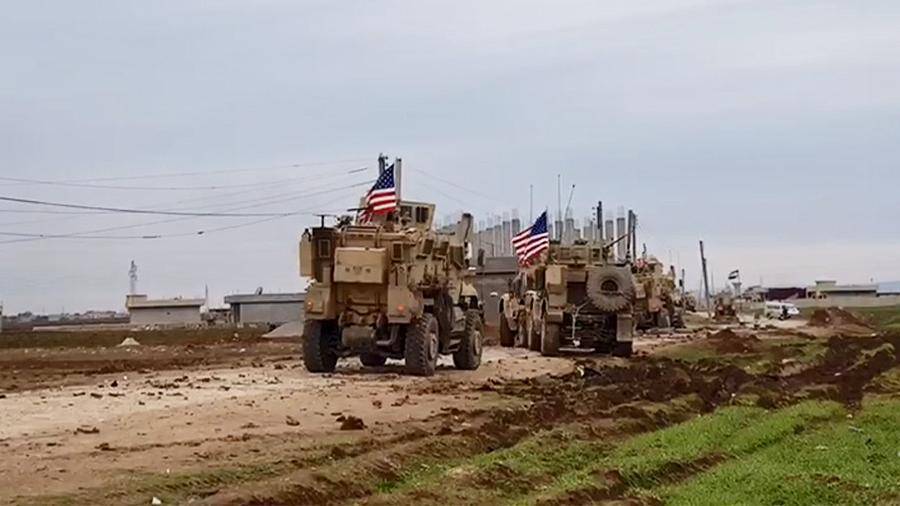 Колонна американской тяжелой техники вошла на территорию Сирии - news-front.info - США - Сирия - Сана - Ирак