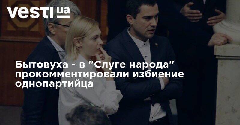 Евгения Кравчук - Бытовуха - в "Слуге народа" прокомментировали избиение однопартийца - vesti.ua - Украина - Житомир