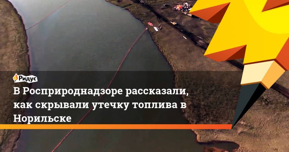 В Росприроднадзоре рассказали, как скрывали утечку топлива в Норильске - ridus.ru - Красноярск - Норильск
