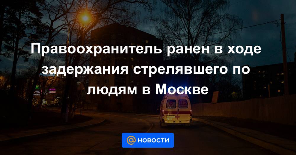 Дмитрий Павлов - Правоохранитель ранен в ходе задержания стрелявшего по людям в Москве - news.mail.ru - Москва