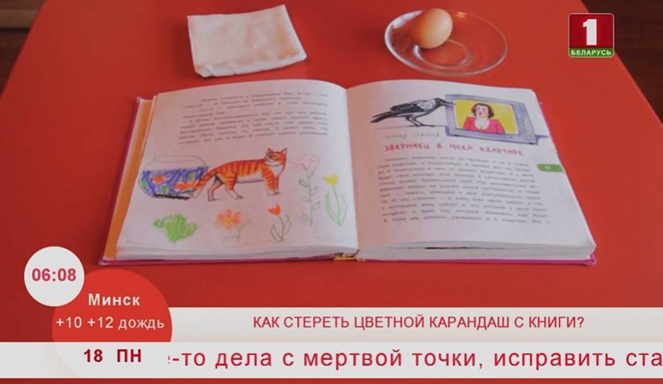 Как стереть цветные карандаши с бумажных страниц? - tvr.by