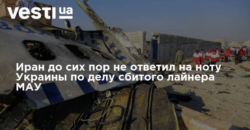 Владимир Зеленский - Иран до сих пор не ответил на ноту Украины по делу сбитого лайнера МАУ - vesti.ua - Украина - Киев - Иран