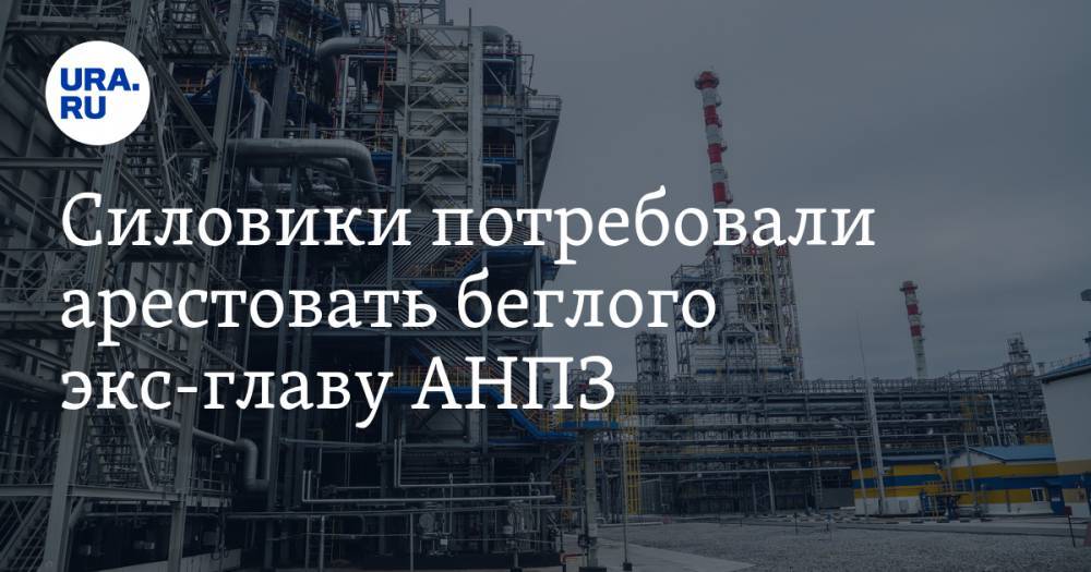 Силовики потребовали арестовать беглого экс-главу АНПЗ - ura.news - Москва