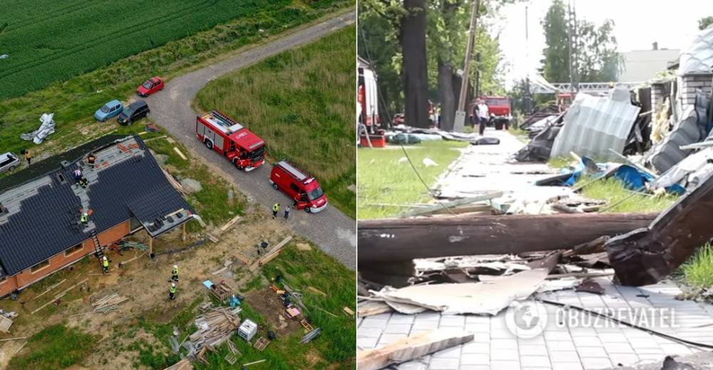 Анджей Дуда - Мощнейший ураган в Польше разрушил более 20 домов: фото и видео торнадо - obozrevatel.com - Польша