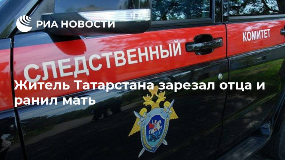 Житель Татарстана зарезал отца и ранил мать - ria.ru - респ. Татарстан - Казань