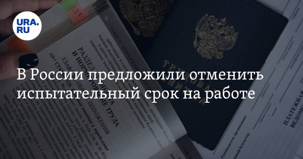 Владимир Петров - Антон Котяков - В России предложили отменить испытательный срок на работе - ura.news - Россия - Ленинградская обл.