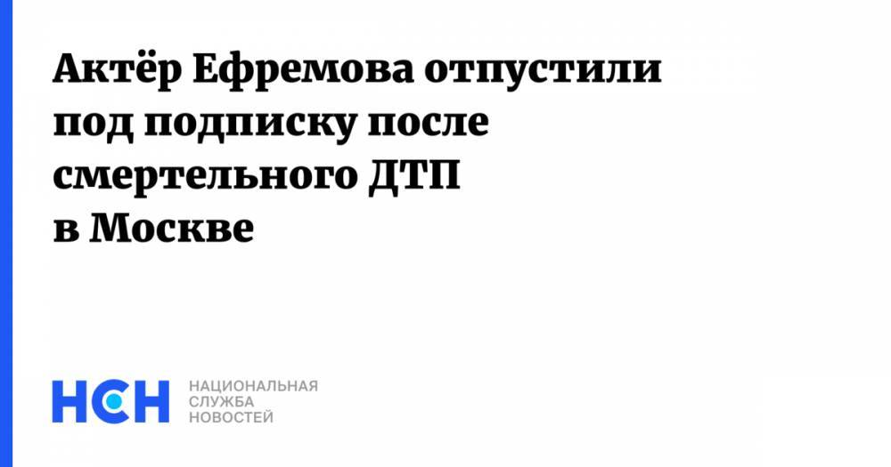 Виталий Милонов - Михаил Ефремов - Актёр Ефремова отпустили под подписку после смертельного ДТП в Москве - nsn.fm - Москва - Россия