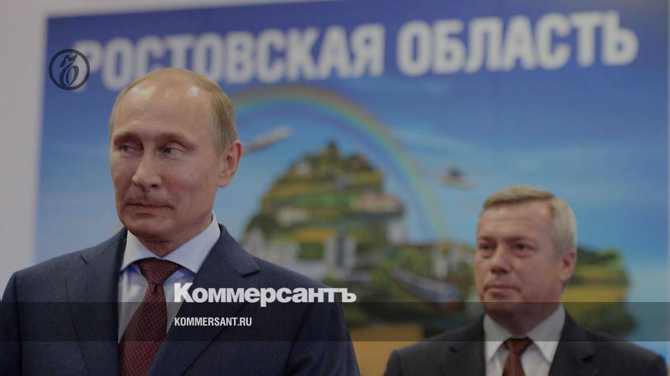 Владимир Путин - Дмитрий Медведев - Василий Голубев - Путин одобрил выдвижение ростовского губернатора Голубева на новый срок - kommersant.ru - Россия - Ростовская обл.