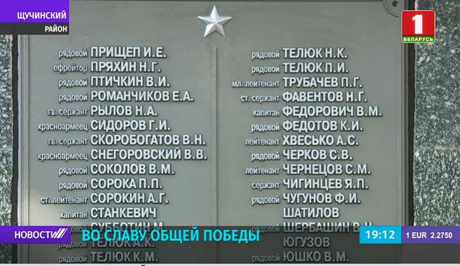 В Беларуси продолжается республиканская акция "Во славу общей Победы" - tvr.by - Белоруссия - район Щучинский