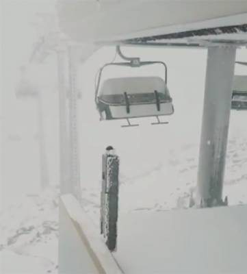 В Сети появилось видео засыпанного снегом Шерегеша - gazeta.a42.ru - район Таштагольский