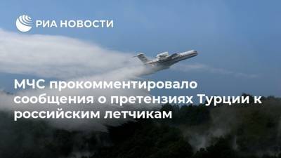 МЧС прокомментировало сообщения о претензиях Турции к российским летчикам - ria.ru - Москва - Россия - Турция