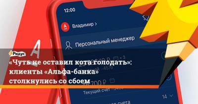 «Чуть неоставил кота голодать»: клиенты «Альфа-банка» столкнулись сосбоем - ridus.ru - Москва - Россия - Новосибирск - Саратов - Пермь - Белгород