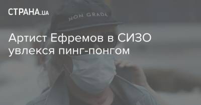 Михаил Ефремов - Иван Мельников - Артист Ефремов в СИЗО увлекся пинг-понгом - strana.ua - Москва