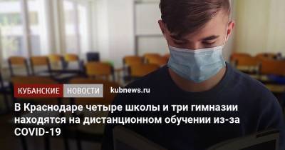 В Краснодаре четыре школы и три гимназии находятся на дистанционном обучении из-за COVID-19 - kubnews.ru - Краснодар