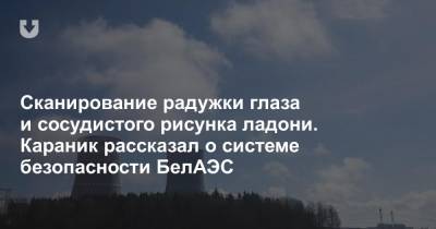 Владимир Караник - Сканирование радужки глаза и сосудистого рисунка ладони. Караник рассказал о системе безопасности БелАЭС - news.tut.by - Россия - Белоруссия - Гродненская обл. - Строительство