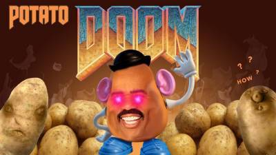 Видео дня: Doom запустили на калькуляторе с питанием от картошки - news.bigmir.net