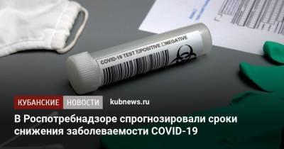 Александр Горелов - В Роспотребнадзоре спрогнозировали сроки снижения заболеваемости COVID-19 - kubnews.ru - Россия