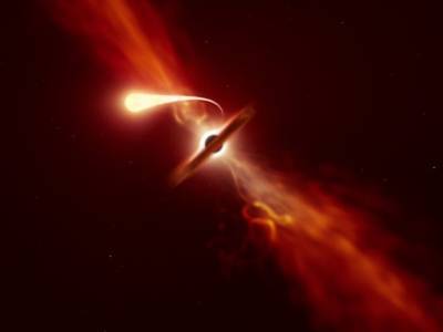 Астрономы наблюдали последние мгновения жизни звезды, поглощенной черной дырой - polit.ru