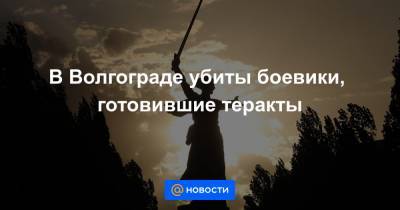 В Волгограде убиты боевики, готовившие теракты - news.mail.ru - Москва - Россия - Санкт-Петербург - Уфа - Волгоград - Майкоп - Волгоградская обл. - район Кировский, Волгоград