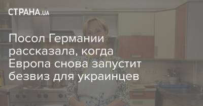 Анка Фельдгузен - Посол Германии рассказала, когда Европа снова запустит безвиз для украинцев - strana.ua - Украина - Германия - Исландия