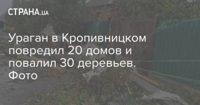 Ураган в Кропивницком повредил 20 домов и повалил 30 деревьев. Фото - strana.ua