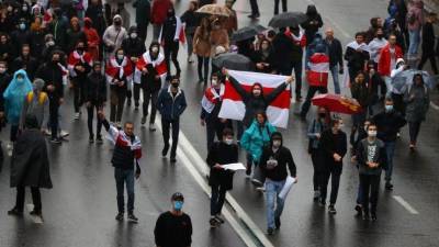 Александр Лукашенко - Светошумовые гранаты применили на митинге оппозиции в Минске — видео - 5-tv.ru - Белоруссия - Минск