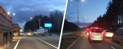 Утреннее ДТП в Новосибирске парализовало движение на выезде из Академгородка - runews24.ru - Новосибирск - р-н Советский