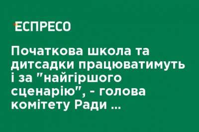 Сергей Бабак - Начальная школа и детсады будут работать и при "наихудшем сценарии", - голова комитета Совета о возобновлении обучения - ru.espreso.tv - Украина