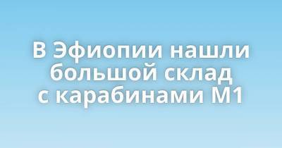 В Эфиопии нашли большой склад с карабинами M1 - skuke.net - Эфиопия - Интересно