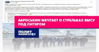 Вячеслав Аброськин - Аброськин мечтает о стрельбах ВМСУ под Питером - politnavigator.net - Россия - Украина - Киев - Одесса