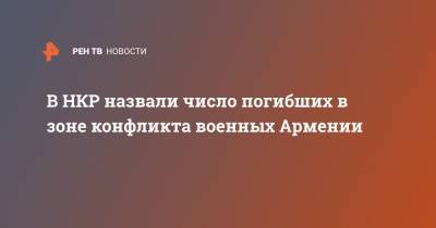 Тигран Авинян - В НКР назвали число погибших в зоне конфликта военных Армении - ren.tv - Армения - Ереван - Баку - Нагорный Карабах