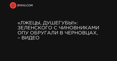 Владимир Зеленский - Андрей Ермак - Кирилл Тимошенко - Сергей Осачук - «Лжецы, душегубы!»: Зеленского с чиновниками ОПУ обругали в Черновцах, – видео - bykvu.com - Черновицкая обл. - Черновцы