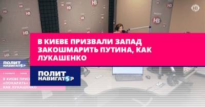 Владимир Путин - Александр Лукашенко - Владимир Огрызко - В Киеве призвали Запад закошмарить Путина, как Лукашенко - politnavigator.net - Россия - Украина - Киев - Белоруссия