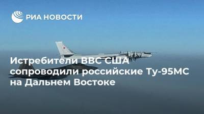 Истребители ВВС США сопроводили российские Ту-95МС на Дальнем Востоке - ria.ru - Москва - Россия - США - Дальний Восток