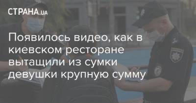 Появилось видео, как в киевском ресторане вытащили из сумки девушки крупную сумму - strana.ua - Киев