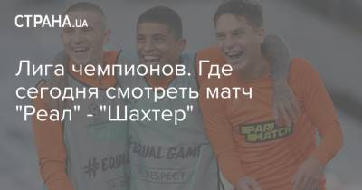 Зинедин Зидан - Луиш Каштру - Лига чемпионов. Где сегодня смотреть матч "Реал" - "Шахтер" - strana.ua - Донецк - Мадрид