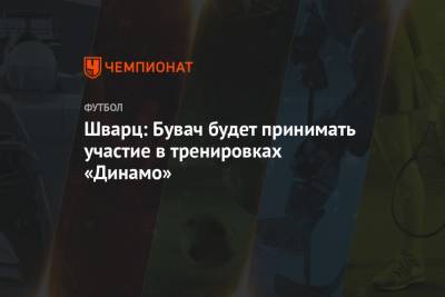 Андрей Панков - Сандро Шварц - Шварц: Бувач будет принимать участие в тренировках «Динамо» - championat.com