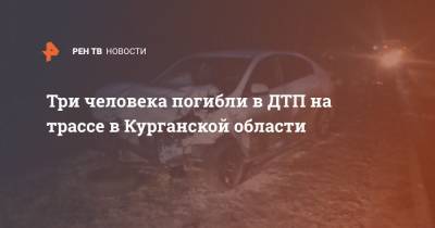 Три человека погибли в ДТП на трассе в Курганской области - ren.tv - Екатеринбург - Курганская обл.