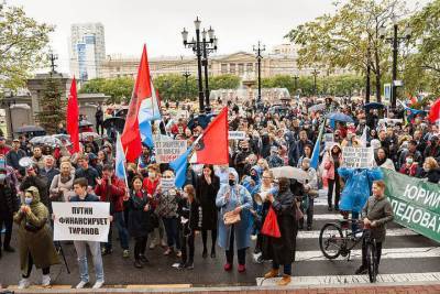 Сергей Фургал - Михаил Дегтярев - Протестующих хабаровчан за Фургала становится меньше - hab.mk.ru - Хабаровский край - Хабаровск